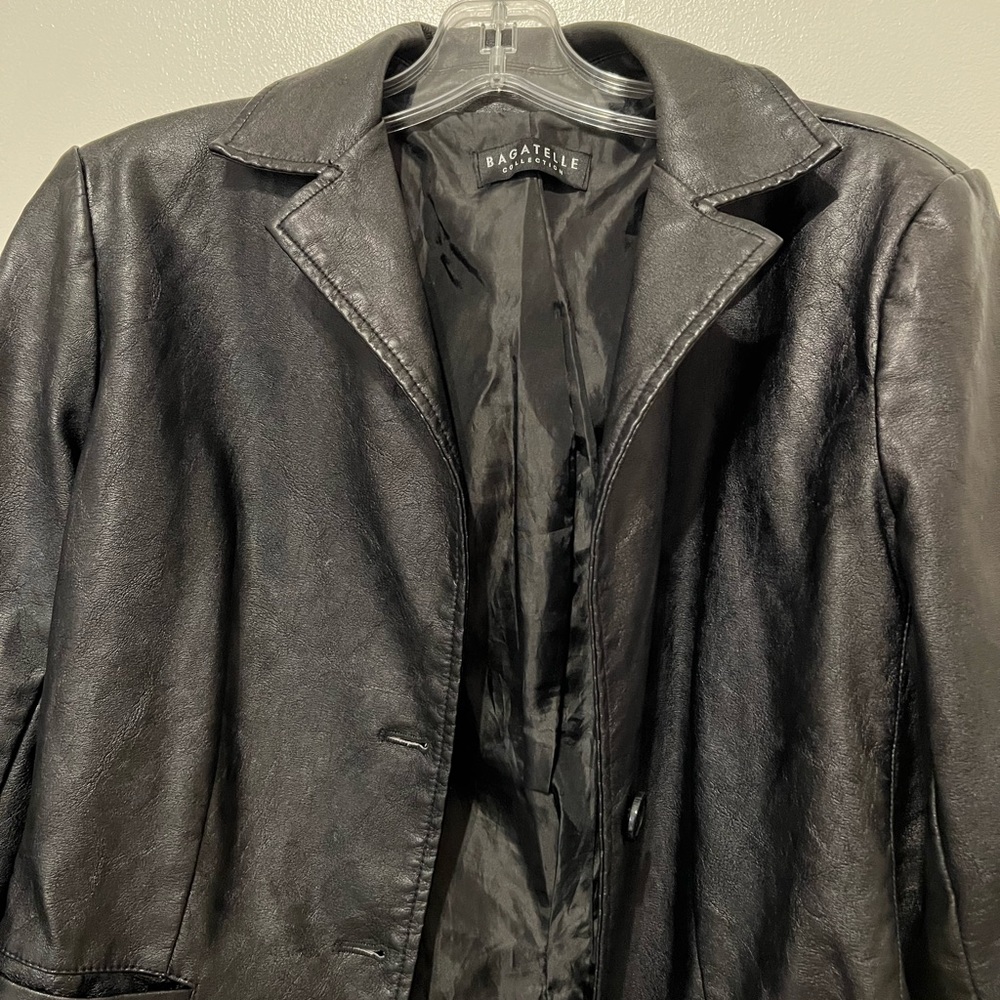 Leather blazer jacket - Picture 2 of 2
